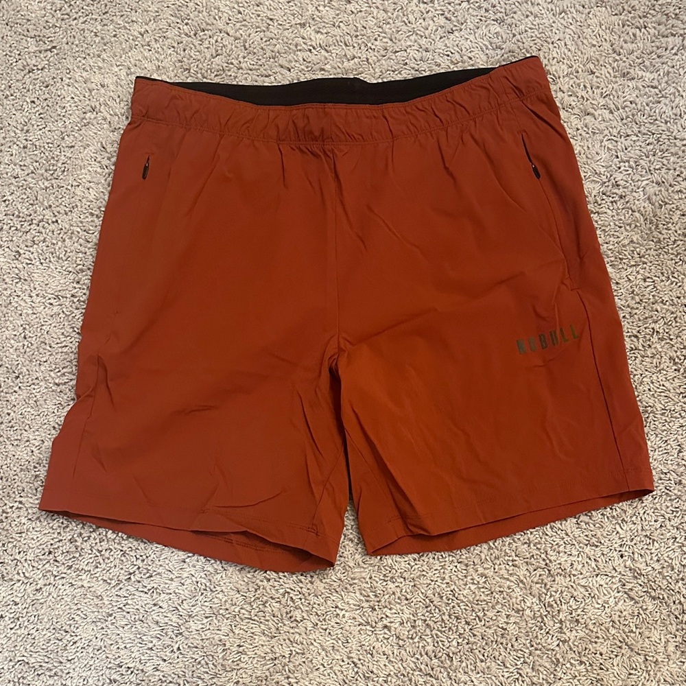 Men's Orange Nobull Ripstop 8” Shorts